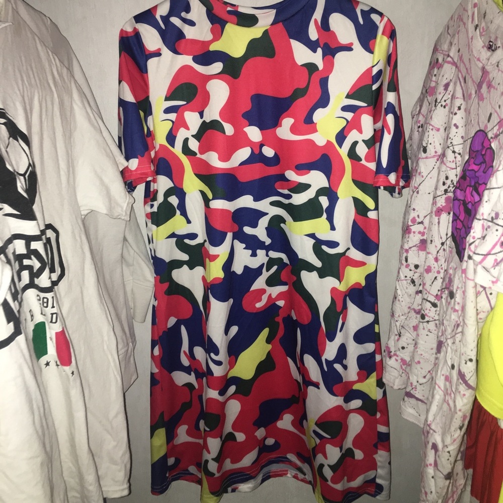 Colored camO DRESS